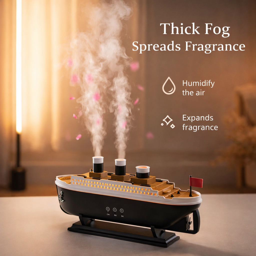 LumiMist™ – Retro Ship Aromatherapy Diffuser