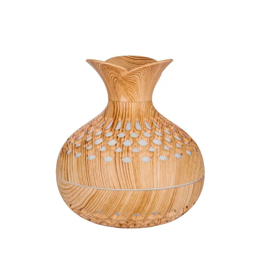 Wood Grain Humidifier 300Ml, USB Aroma Diffuser, Atomizer, Household Humidifier, Moisturizing Instrument, Office Humidifier，Gift
