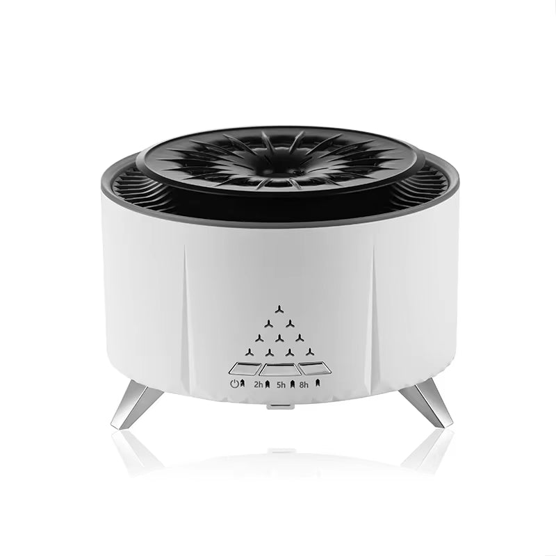 350Ml Volcano Flame Air Humidifier Sleep Aid White Noise Bluetooth Speaker Essential Oil Diffuser Bedroom Humidifier with Remote